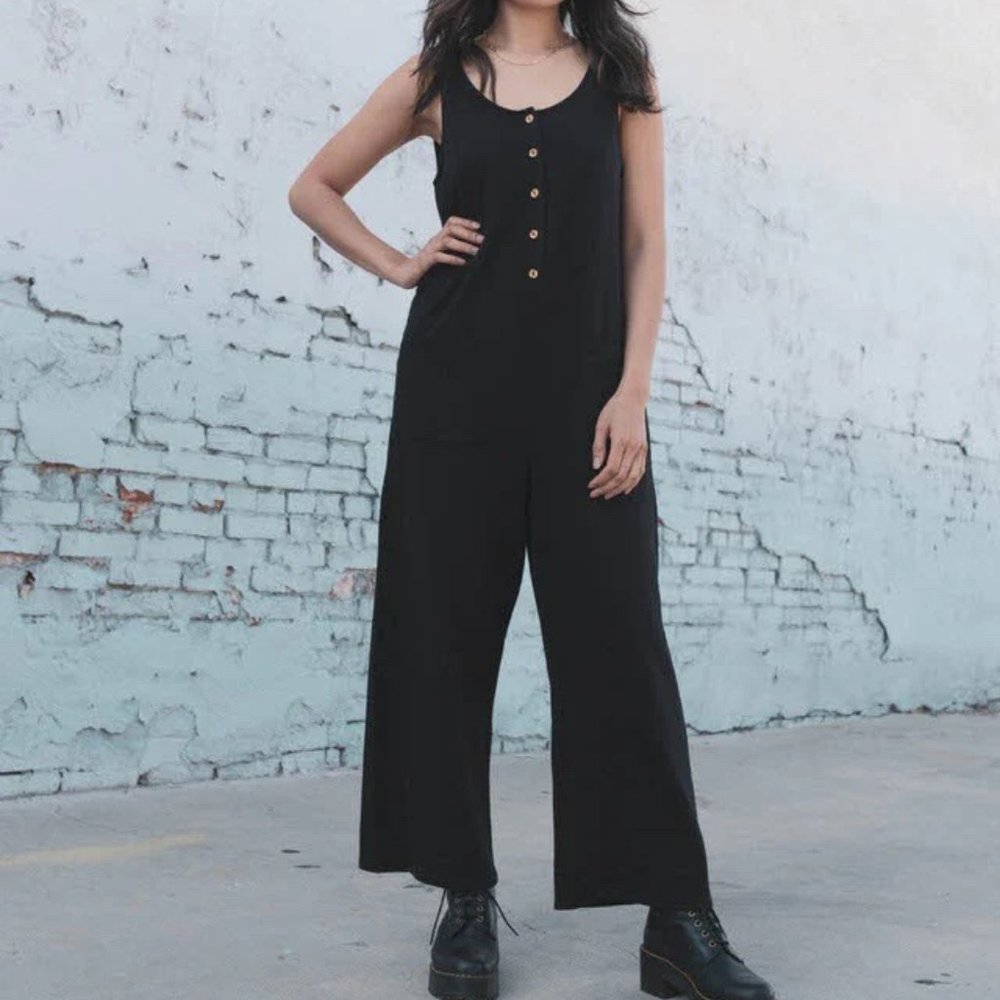 Dolkii - Jumpsuit Luna in Lava Black